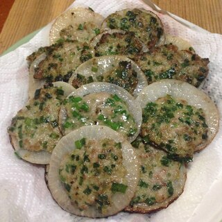 豚ひき肉＆ニラde大根焼き♪